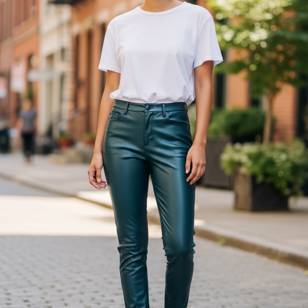 Zara Teal Skinny Pants